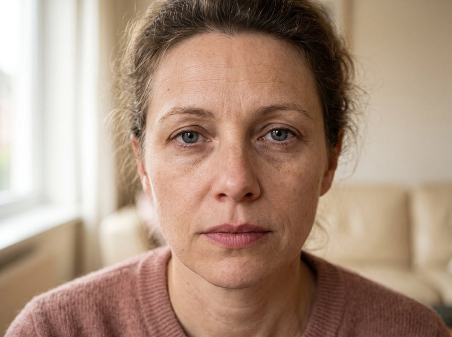 Your skin looks dull because the same tiredness is showing on the outside.